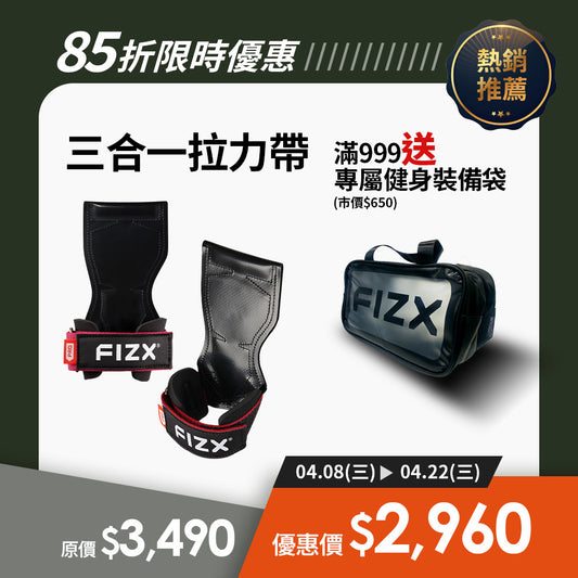 【限時85折全面升級】軍規級訓練輔具｜FIZX 專業三合一拉力帶